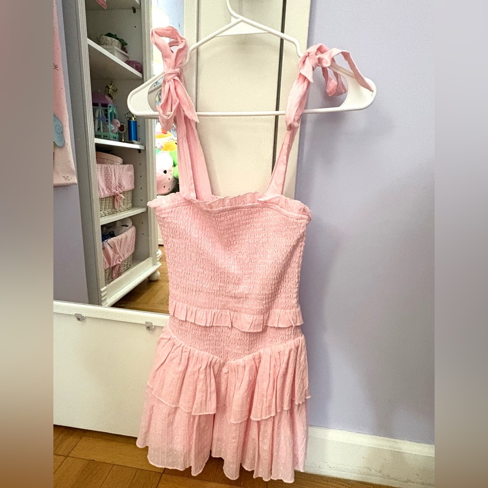 KatieJNYC Pink Ruffled Sleeveless Dress/Tween XL